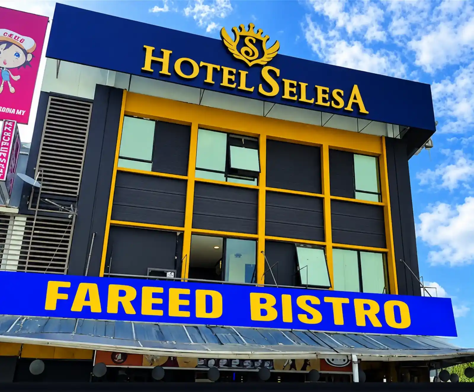Hotel Selesa exterior and main signage