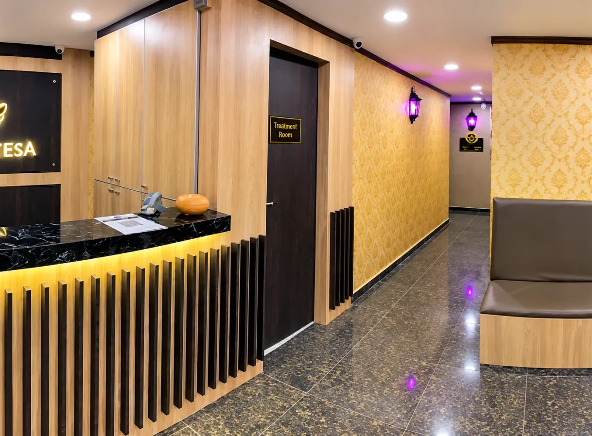 Hotel Selesa reception corridor and guest seating